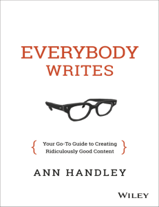 Everybody Writes - Ann Handley