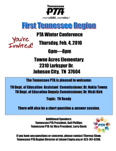 First Tennessee PTA Conference