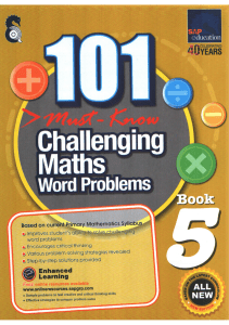 G5 101 Challenging maths word problems