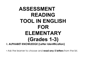 Copy of Copy of Copy of GRADES 1 - 3 READING ASSESSMENT TOOL IN ENGLISH