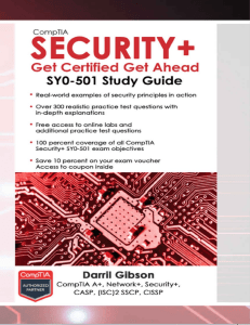 CompTIA Security Get Certified Get Ahead SY0-501 S