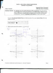 Full Solutions Math 10 PreCalc Exam Version A
