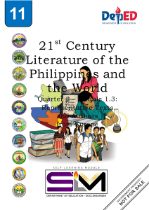 21st-Century-Literature Q2 edited