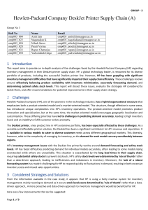 Group No 3 - Hewlett Packard - Case Study Report