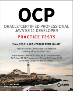 OCP 11 1Z0-819 Study Guide