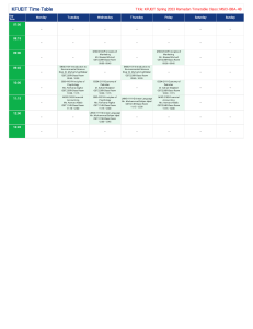 Ramzan timetable
