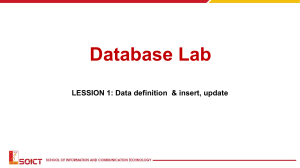Lab1 DataDefinition