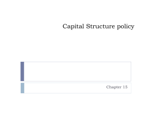 capital structure policy