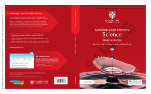 Cambridge university press Stage 9 Science book.