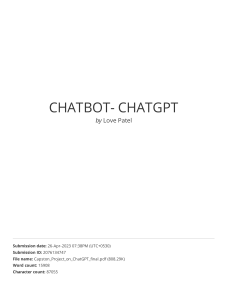 CHATBOT- CHATGPT