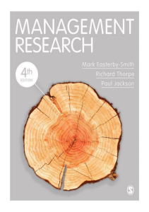 Management Research 4th Eds - Easterby-Smith M Thorpe R and Jackson P