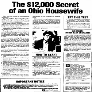 The $12,000 Secret Of an Ohio Housewife