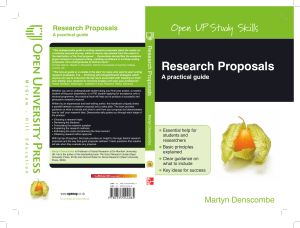 Research Proposals: A Practical Guide