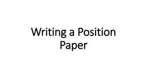 Writing-a-Position-Paper