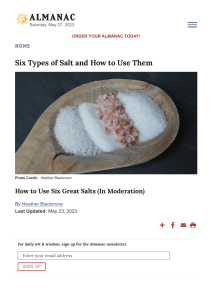 6 Types of Salt and How to Use Them   