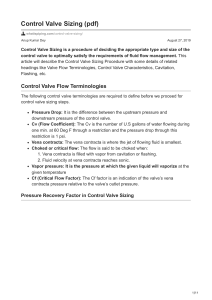 Control Valve Sizing pdf