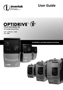 Invertek-Drives-Optidrive-E2-Manual