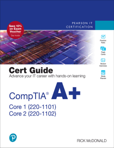CompTIA® A+ Core 1 220 1101 and Core 2 220 1102 Cert Guide books