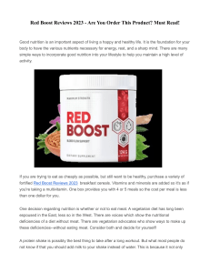 Red Boost Reviews 2023 - Are You Order This Product? Must Read!