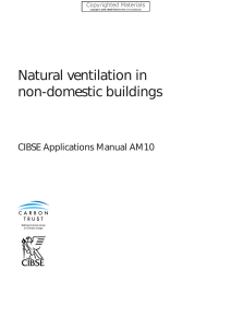 Natural ventilation in non domestic