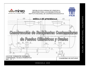 CONSTRUCCION DE RECIPIENTES CONTENEDORES DE FONDOS CILINDRICOS Y OVALES