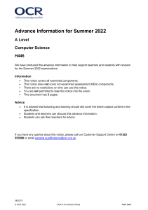 H446 A Level Computer Science Advance Information Jun2022 (3)