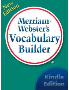 Merriam-Webster's Vocabulary
