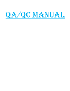 QA QC Manual 