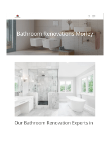 Bathroom Renovations Morley