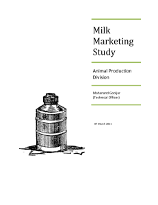 Milk Marketing Study 2011