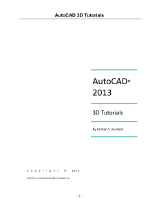 3D AutoCAD