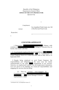 Counter-Affidavit-Sample