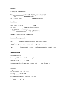 Futere tenses - grammar rules