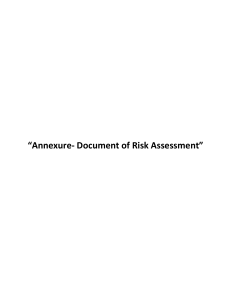 Risk Assesment Report for Ammonia storage in Hotron Sphere EIA