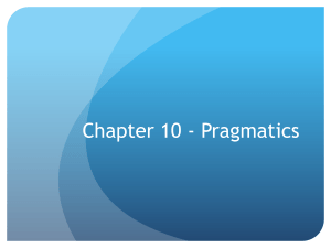 1- pragmatics 