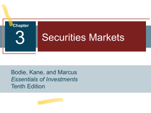 INV Topic 3 SecuritiesMarkets