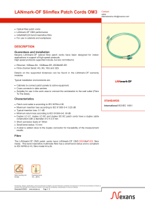 LANmark-OF Slimflex Patch Cords OM3