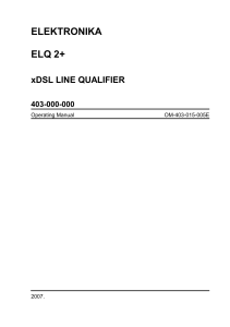 ELQ-2+ Line qualifier