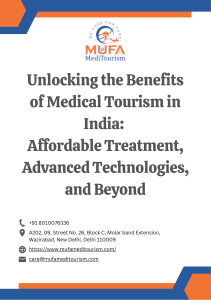 Unlocking the Benefits of Medical Tourism in India  Affordable Treatment, Advanced Technologies, and Beyond