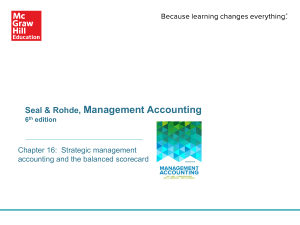 Chapter 9  Strategic management accounting