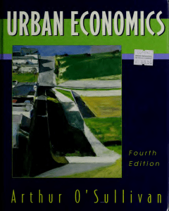 Urban economics Arthur OSullivan