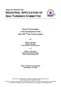 INDUSTRIAL APPLICATION OF GAS TURBINES COMMITTEE