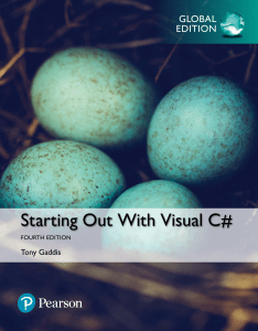 Gaddis, Tony - Starting out with Visual C#-Pearson (2016 2017)