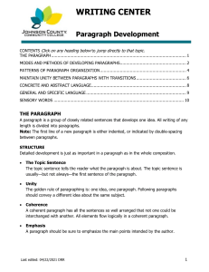 paragraph-development