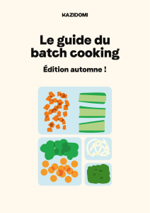 Kazidomi - Le guide du batch cooking (automne) 
