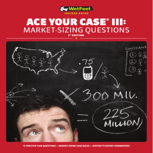 ACE YOUR CASE III MARKET SIZING QUESTION