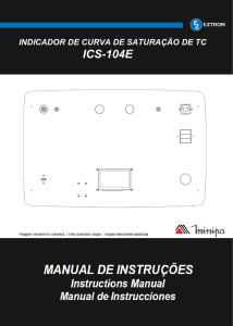 Manual de instruções  - ICS-104E