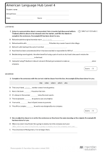 Level 4 exam