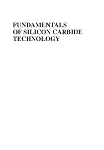 Fundamentals of silicon carbide technology