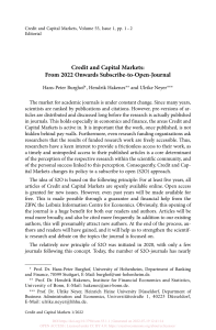 Credit and Capital Markets  From 2022 Onwards Subscribe-to-Open-Journal
